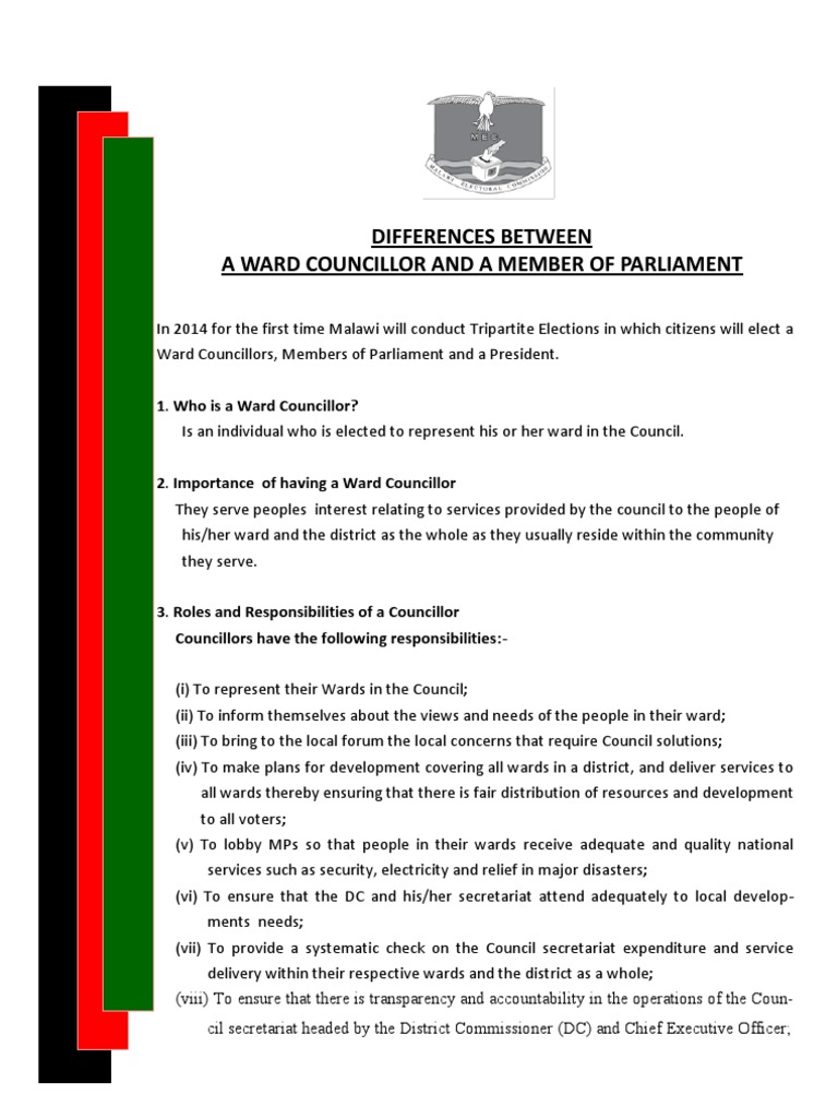 Ward Councillor And Mp Roles And Responsibilities 2014 Tripartite | Pdf |  Member Of Parliament | House Of Commons Of The United Kingdom