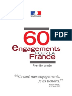 60 engagements pour la France de François Hollande