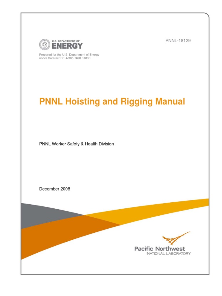 Hoisting and Rigging Manual PDF Forklift Crane (Machine)