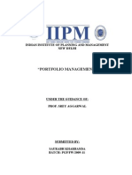 "Portfolio Management": Indian Institute of Planning and Management New Delhi