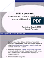 Presentazione Primo incontro - Corso Wiki e podcast