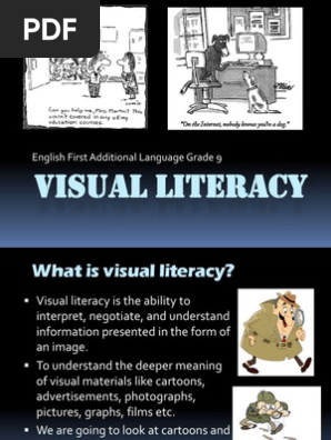 visual literacy slides pdf cartoon communication design
