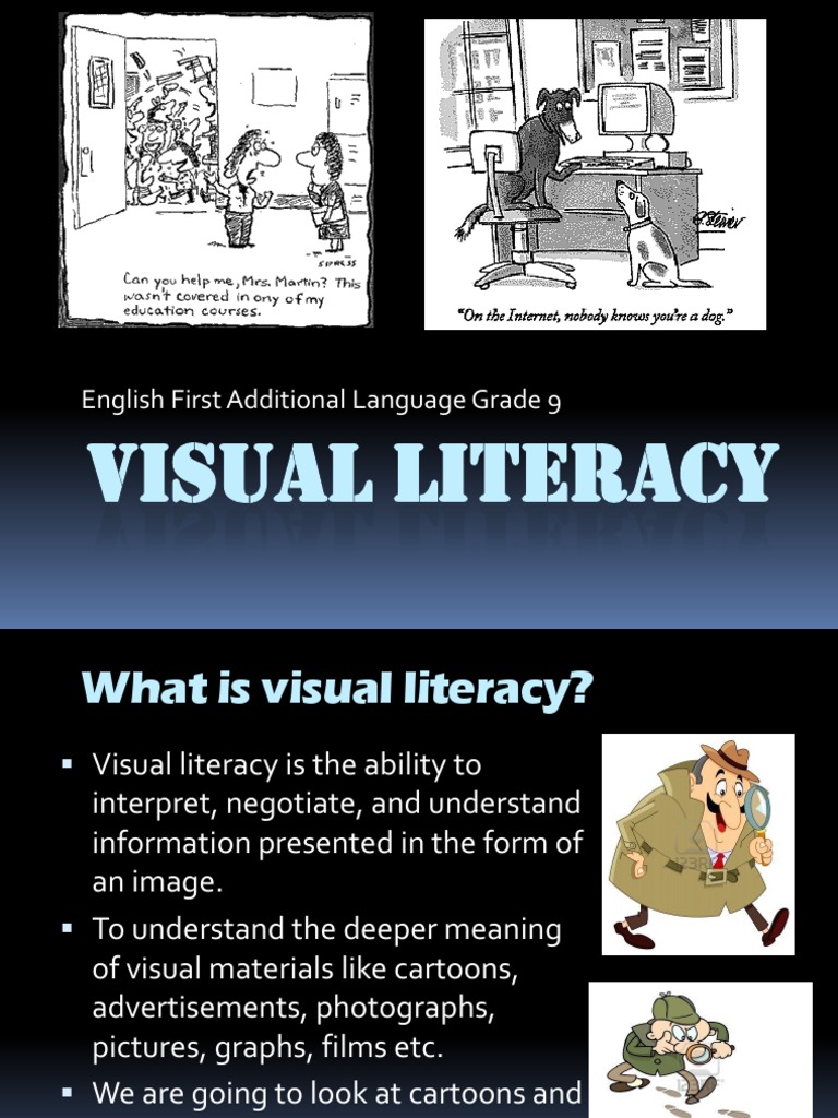 visual literacy slides pdf cartoon communication design