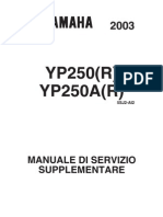 Yamaha Majesty Manuale Officina 2003 YP250