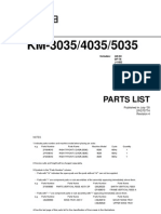 KM-3035-4035-5035 Parts Manual