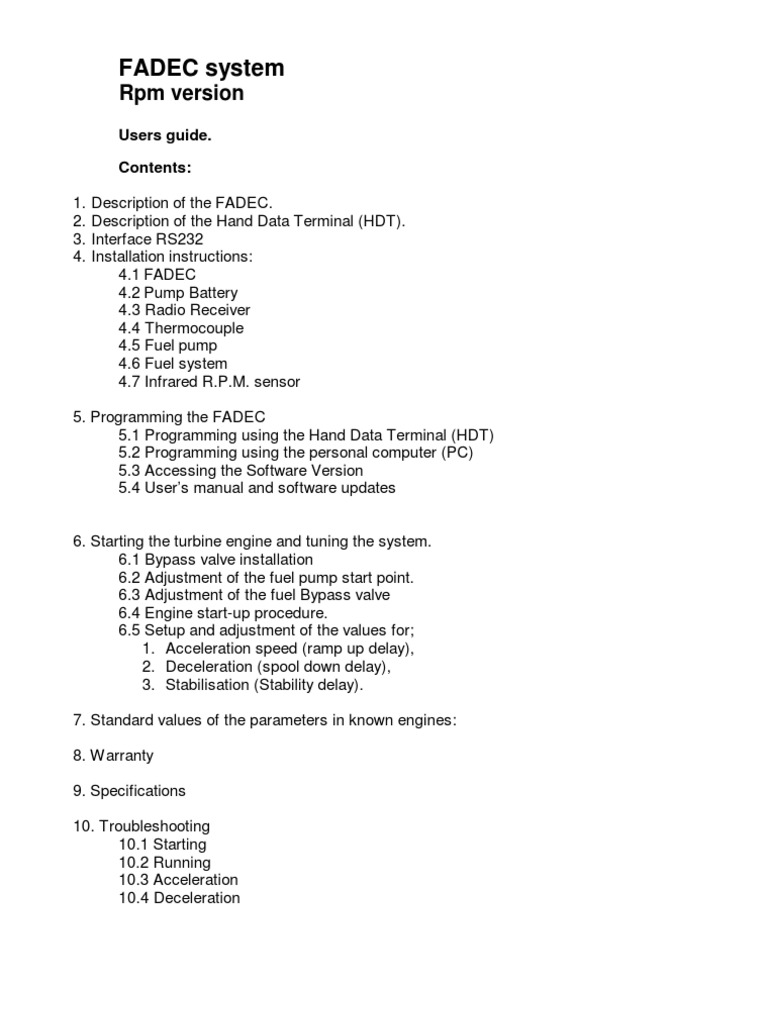 Fadec System | PDF | Throttle | Pump