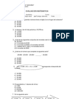 EVALUACIÓN MATEMÁTICA ESCOLAR