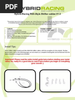 Download RSX Shift Cable V12 Install Guide by Hybrid Racing SN13927778 doc pdf
