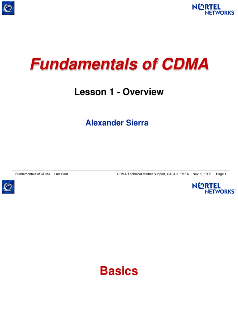CDMA m1 Overview | PDF | Code Division Multiple Access | Channel Access ...