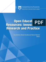Open Educational Resources: Innovation, Research and Practice