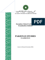 Pakistan Studies - Classes IX-X Revised June 2012