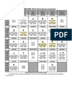 Final Exam Schedule 2013