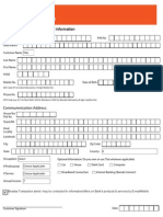 Cust Contact Info Form