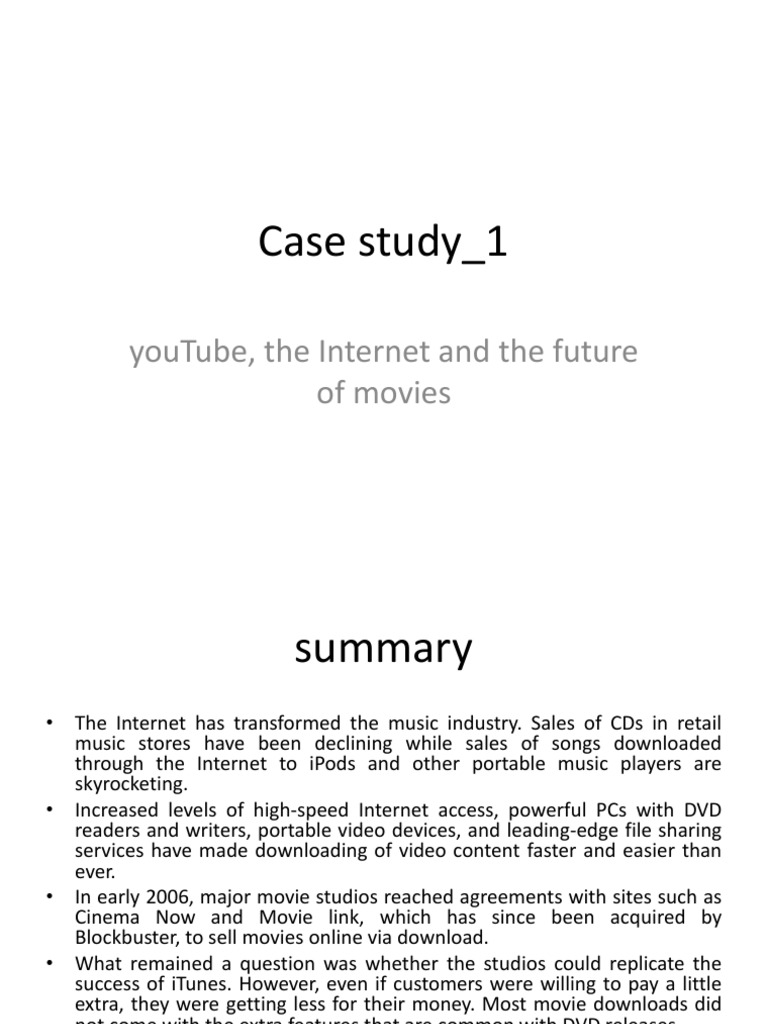 Internet and The Future of Movies