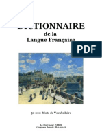Langue Française DICTIONNAIRE de la Langue Française (50 000 Mots)