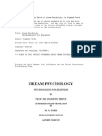 DREAM PSYCHOLOGY: Pschoanalysis For Beginners by Sigmund Freud