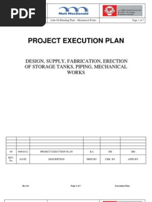 Project Execution Plan