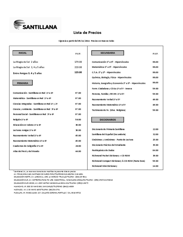 Santillana 2012 Pdf