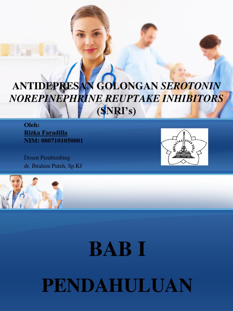 Perbandingan Obat SNRI untuk Depresi | PDF