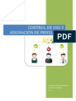Control de Uso y Asignación de Privilegios PDF