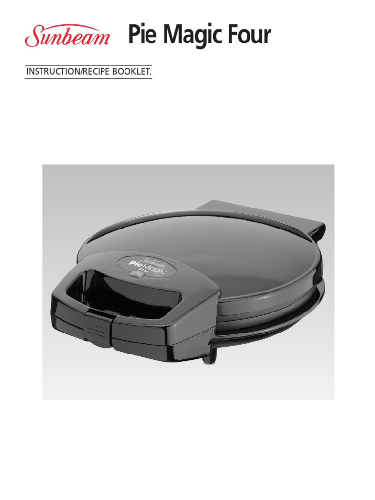 Sunbeam Pie Maker Recipes and Instructions Curry Teaspoon