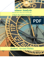 Business Analysis Book by Arvind Mehta