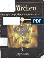 Pierre Bourdieu - Campo de Poder Campo Intelectual