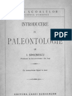 Introducere în paleontologie - Simionescu 