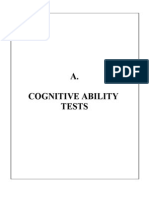 Cognitive Ability Tests