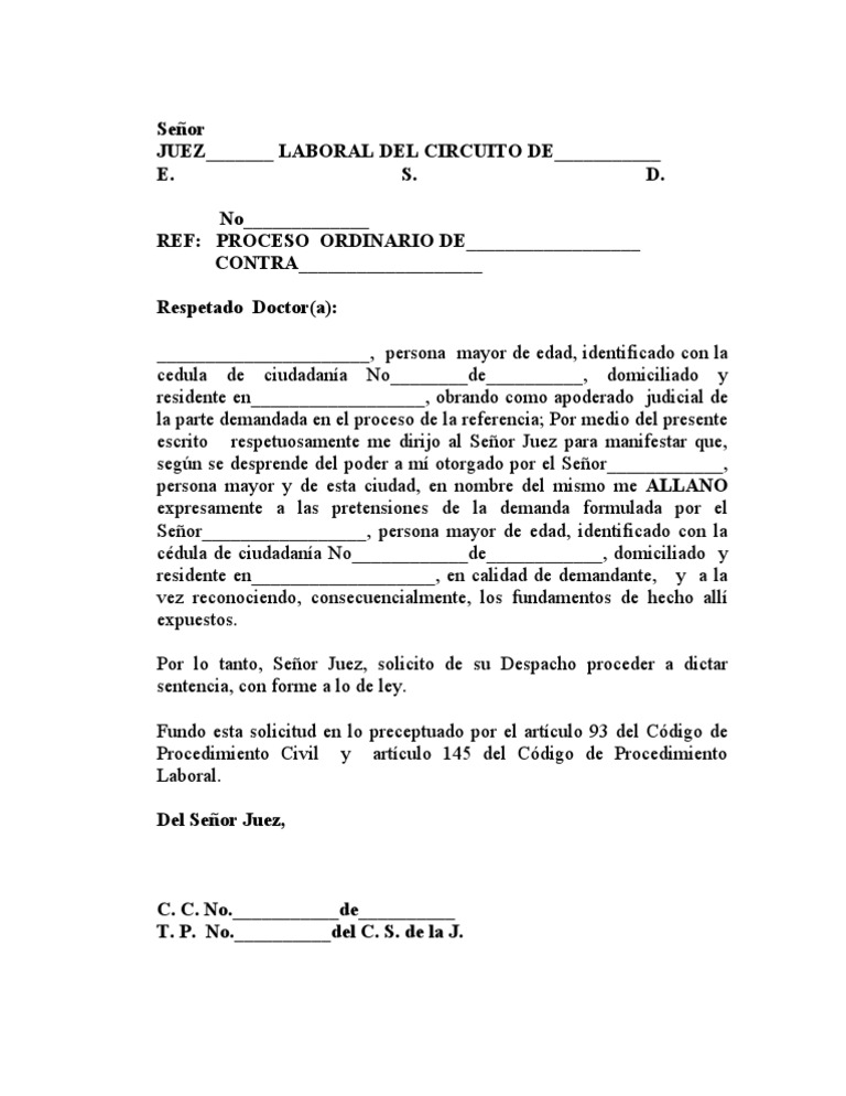 Allanamiento A Demanda Laboral | PDF