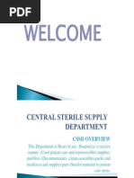 Central Sterile Supply Department