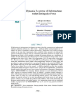 Dynamic Response of Substructures Under Earthquake Force Ppr12.145elr