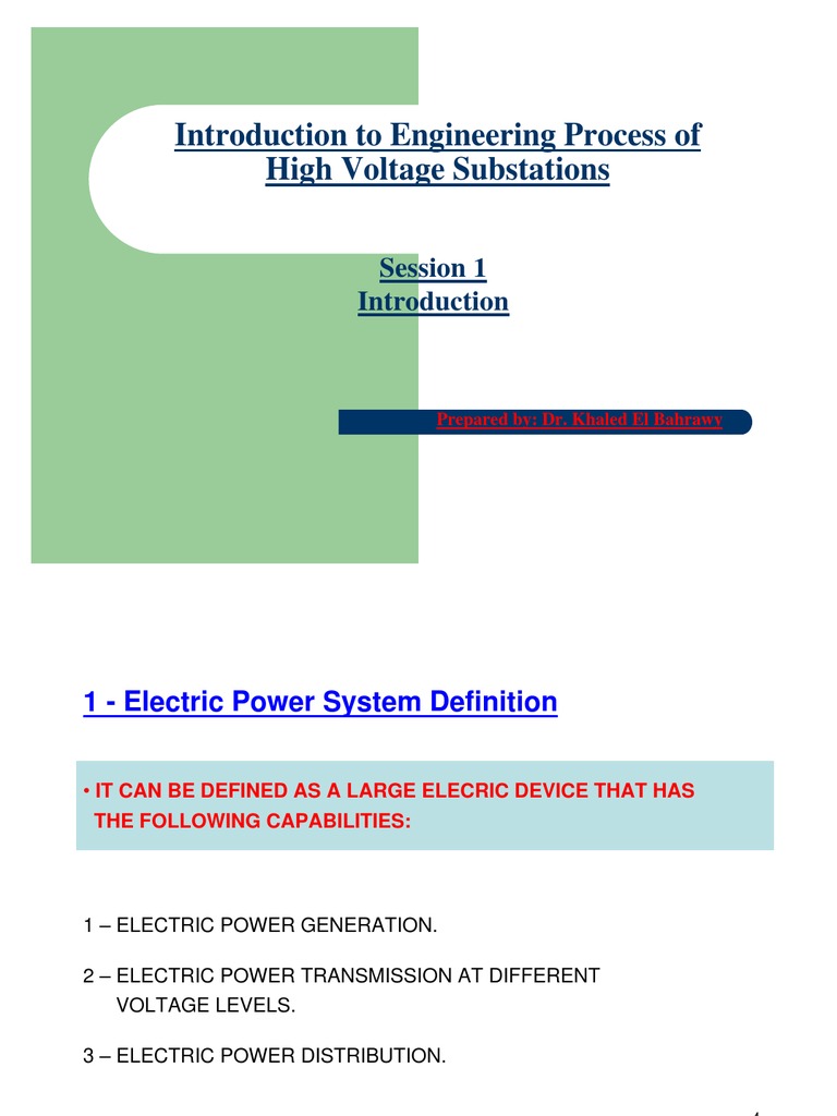 High Voltage Substation Overview | PDF