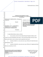 13-05-01 Declaration in Support of Motorola Letter Re. Microsoft Damages Theories