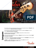 Fender BassGuitars Manual (2011) French