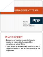 Crisis Management Team