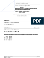 BAC2013 Limba Engleza Audio Text Model Barem