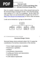 External Loads Chapter 3 - Airframe Stress Analysis and Sizing (Niu) & Chapter 3 - Airframe Structural Design (Niu)