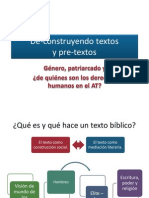 De-Construyendo Textos y Pre-textos