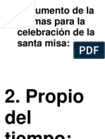 Documento de La Normas para La Celebración de La Santa Misa