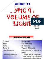 Topic 9: Volume of Liquid: Group 11