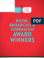 2013 James Beard Book, Broadcast, and Journalism Winners