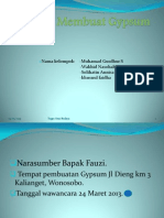 Cara Membuat Gypsum