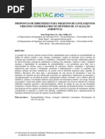 DIRETRIZES PARA LOTEAMENTOS SUSTENTÁVEIS