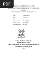 Download LAPORAN PRAKTIKUM ANORGANIK 2 by Nisrina Rizkia SN139413351 doc pdf