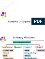 Numerical Descriptive Measures