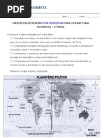 Exercícios de revisão com respostas - GEO