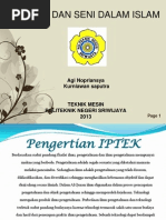 Download Iptek Dan Seni Dalam Islam by Agi Nopriansyah SN139420282 doc pdf