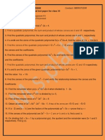 Polynomials Assignment by M.S.Plaha..