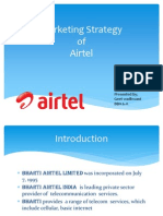 Marketing Strategy of Airtel: Presented by Geet Wadhwani Bba 6-A